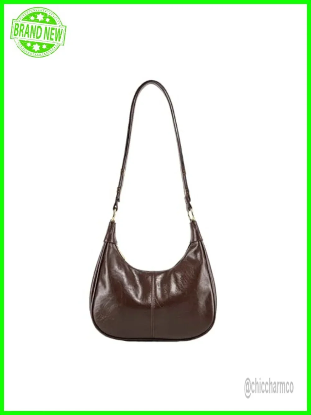 Small Hobo Bag Women Retro Crescent Shoulder Purse Faux Leather Crossbody